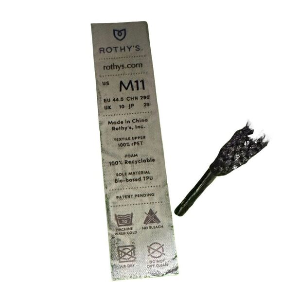 Men’s Rothy’s RS01 sneaker black shoes size 11 - Picture 7 of 7